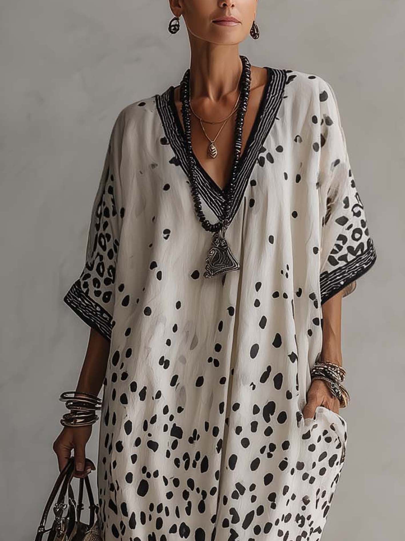 Gradient Leopard Chiffon Maxi Dress