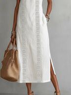 Sleeveless Linen Maxi Dress