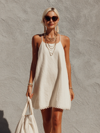 Linen Ease Mini Dress