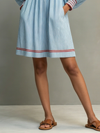 Two-Way Striped Mini Dress