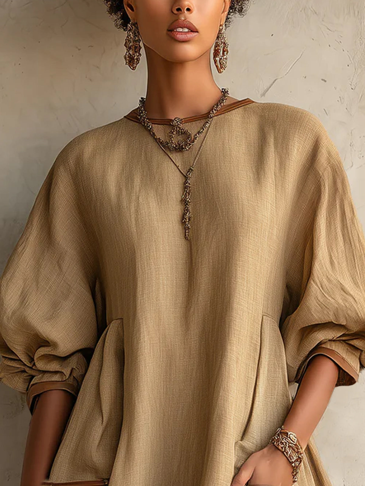 Oversized Pocket Mini Dress