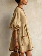 Oversized Pocket Mini Dress