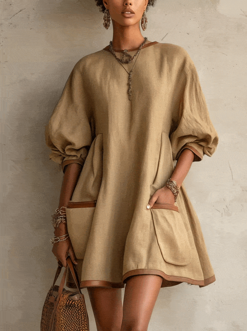 Oversized Pocket Mini Dress