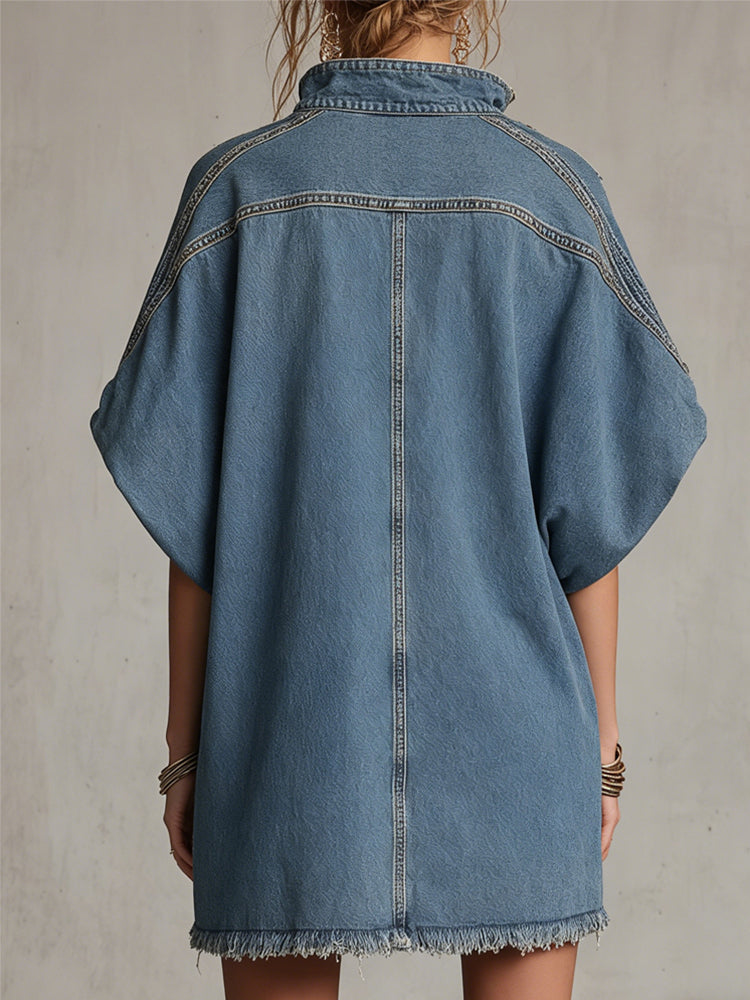 The Washed Blue Denim Mini